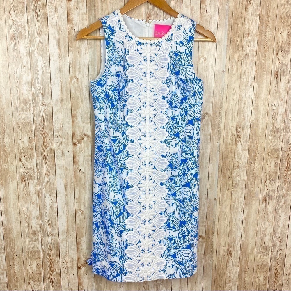 Lilly Pulitzer Melani‎ Shift dress in Coastal Blue - Picture 4 of 15